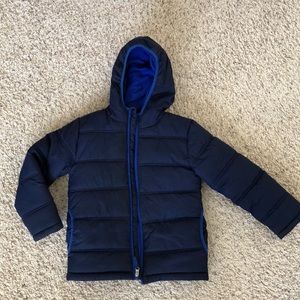 Boys Winter Coat Navy Blue worn twice